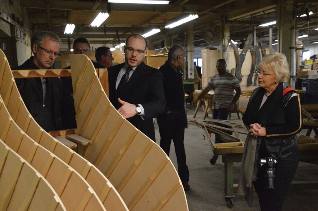 Janet Nine tours the Steinway factory