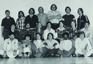 The original Student Concert Committee in 1976