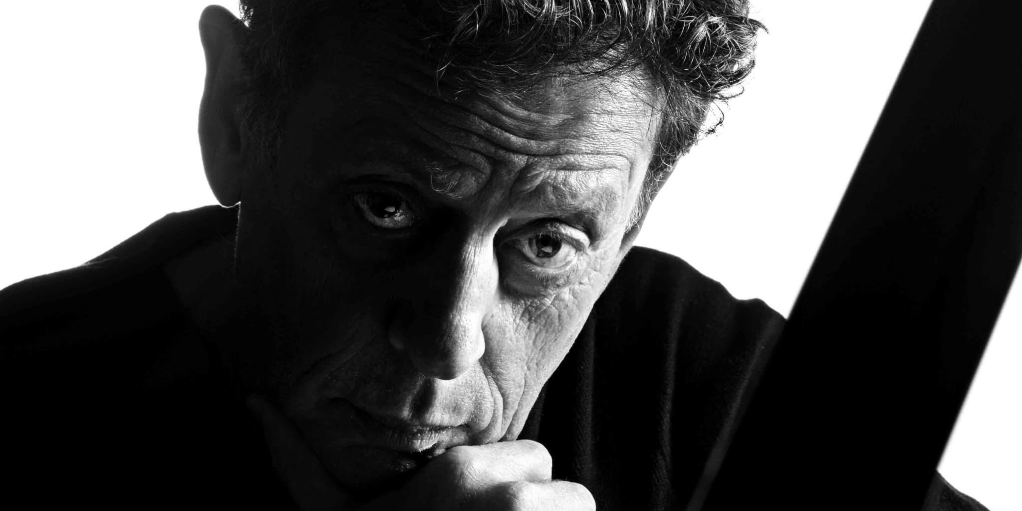 Philip Glass close up
