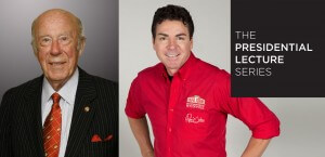 George Shultz and John Schnatter - The Presidential Lecture Series