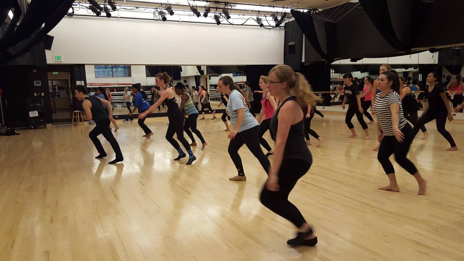 Purdue Dance Students with Dirty Dancing cast