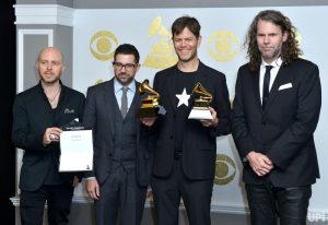 Donny McCaslin and band members accepted GRAMMY awards for their work on David Bowie's Blackstar
