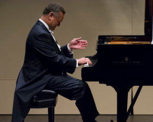 André Watts playing piano