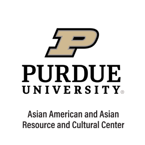 Purdue University logo above the text Asian American and Asian Resource and Cultural Center, highlighting Silkroad: Home Within, on a light gray background.