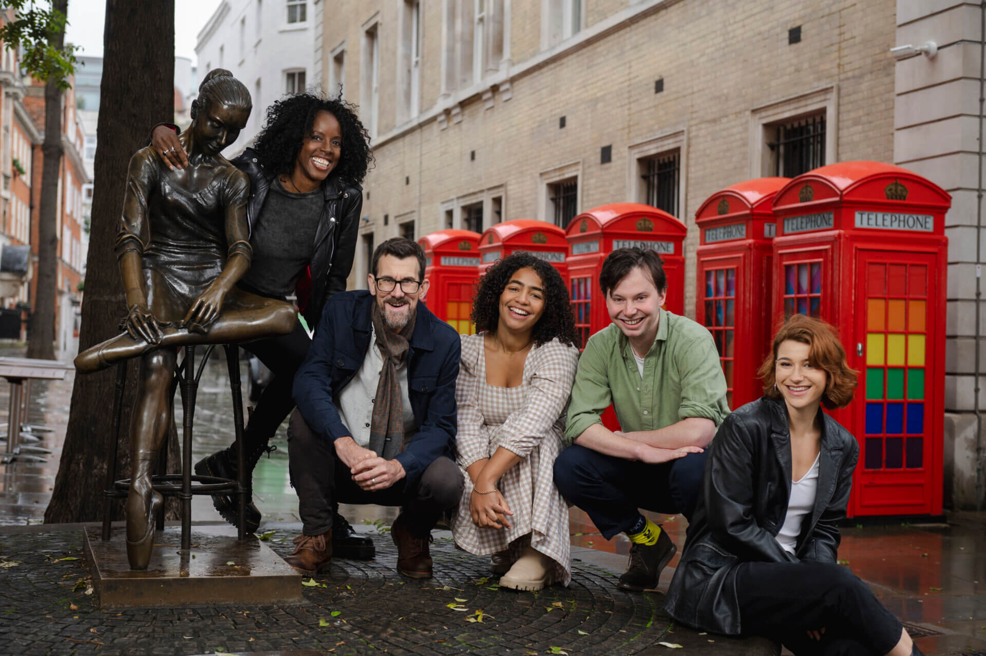BY: Robin Savage, courtesy of Actors From The London Stage. L to R: Natasha Bain, Michael Wagg, Anna Crichlow, Sam Hill, Lucy Reynolds