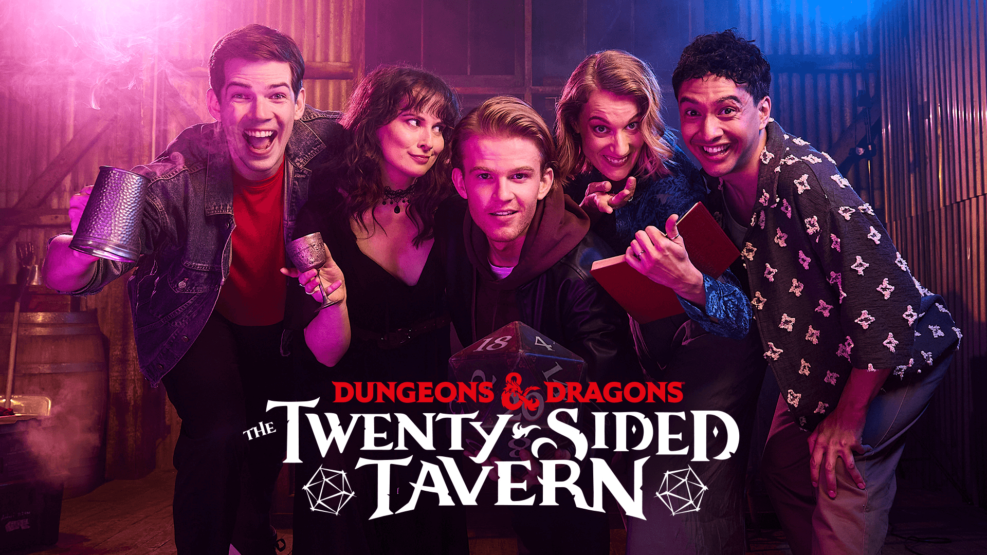 Dungeons and Dragons Twenty-Sided Tavern poster with cast and logo