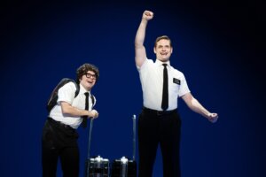 (L-R) Deigo Enrico and Sam McLellan in THE BOOK OF MORMON North American tour
Photo by Julieta Cervantes