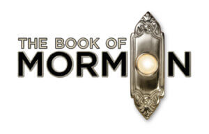 The Book of Mormon logo with doorbell