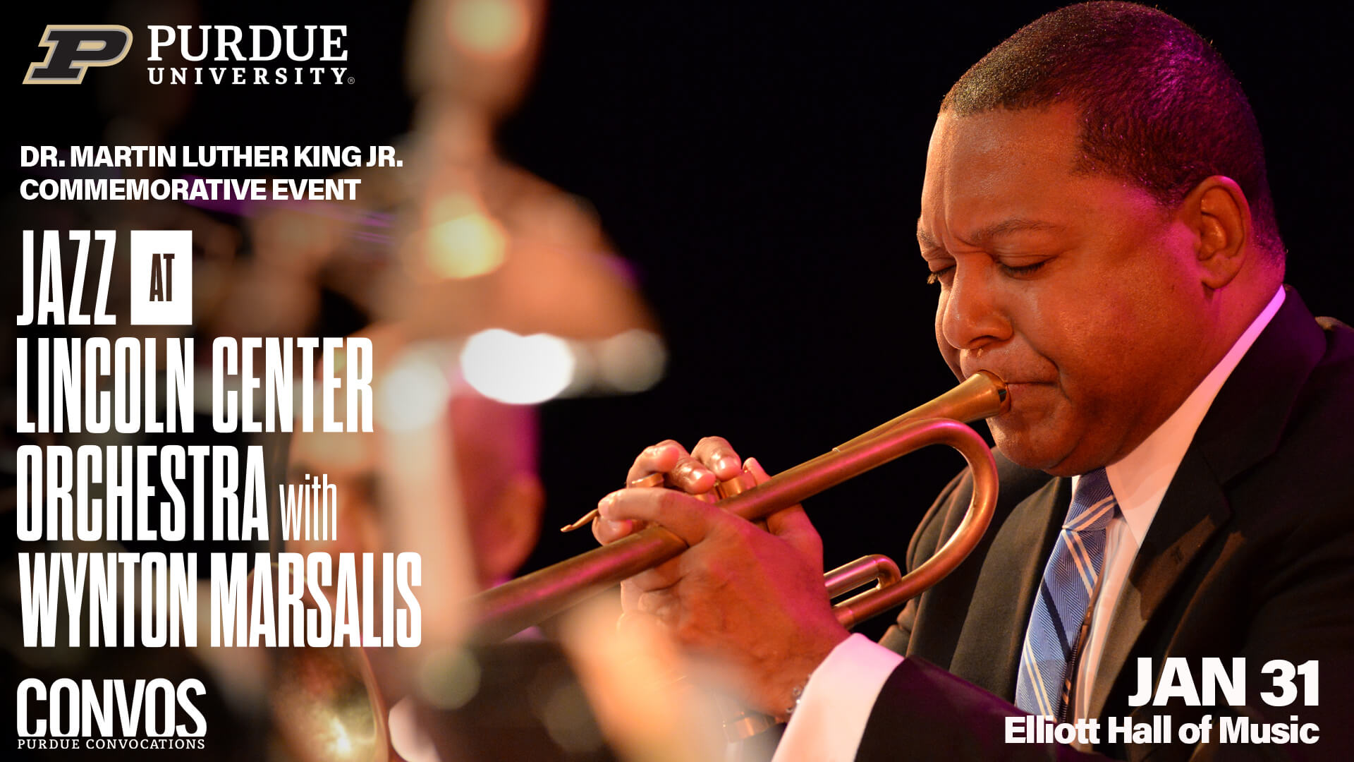 DR. MARTIN LUTHER KING JR.
COMMEMORATIVE EVENT
JAZZ AT
LINGOLN GENTER
WYNTON MARSALIS - Jan 31