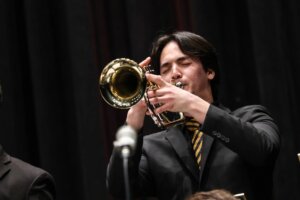 Purdue Jazz Band trumpet soloist, photo credit: Mark Sheldon